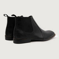 Clarkson Chelsea Black Leather Boots by Dash Racegear - men Leather Shoes view 4