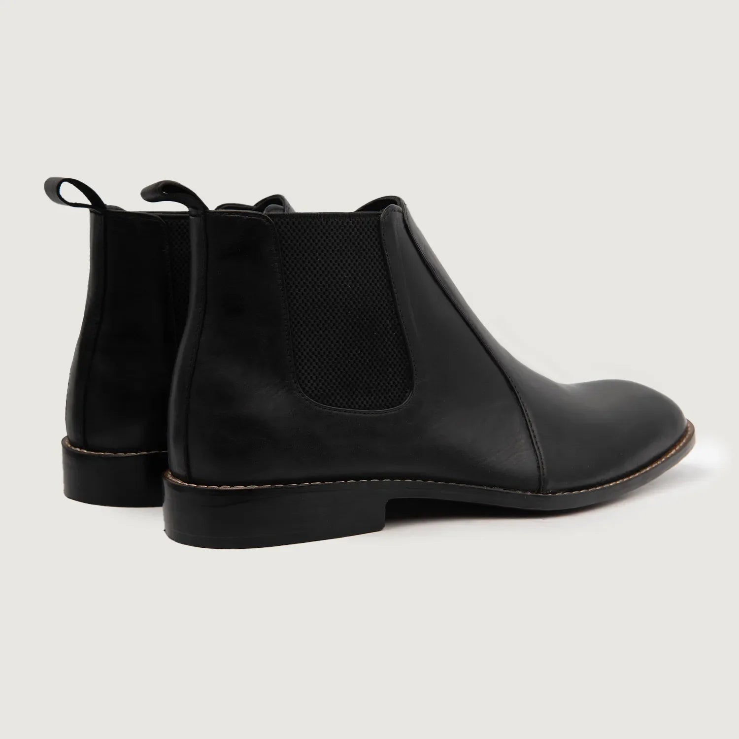 Clarkson Chelsea Black Leather Boots by Dash Racegear - men Leather Shoes view 4