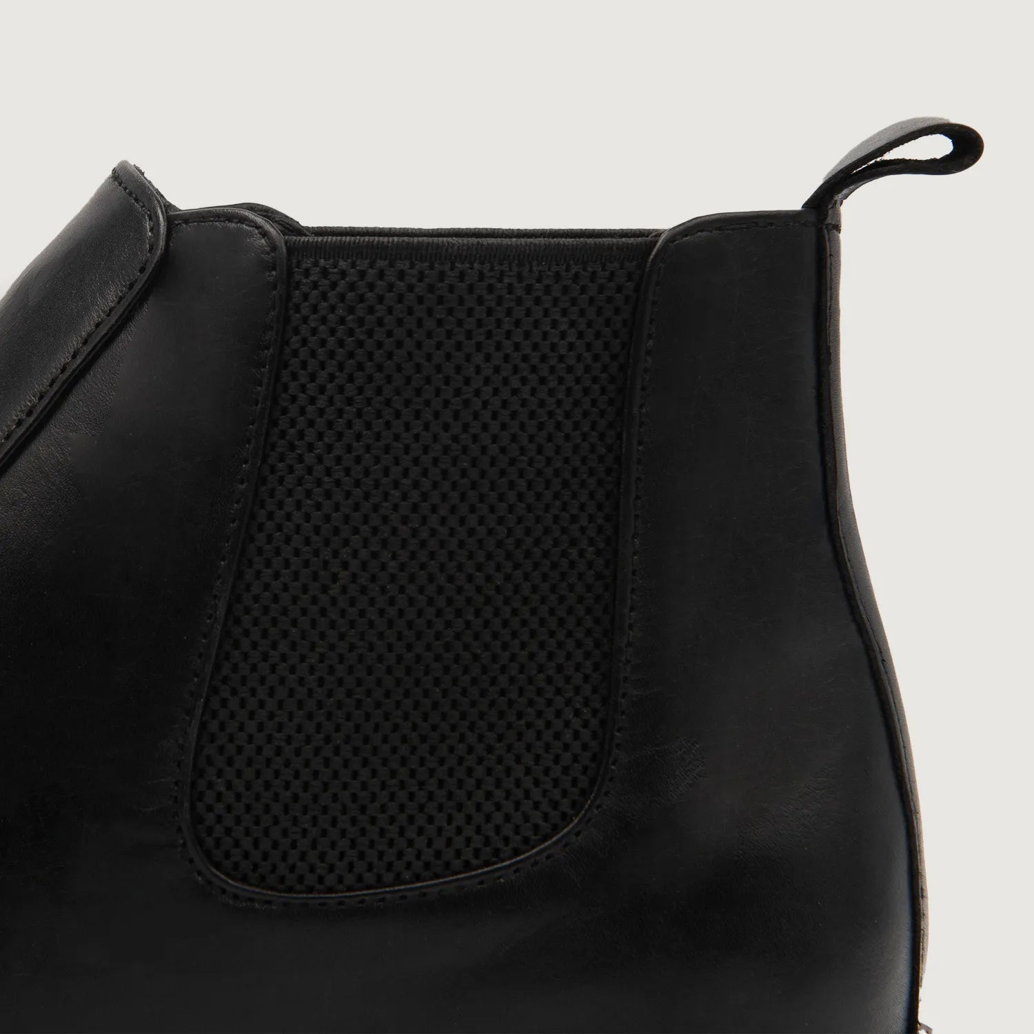 Clarkson Chelsea Black Leather Boots by Dash Racegear - men Leather Shoes view 5