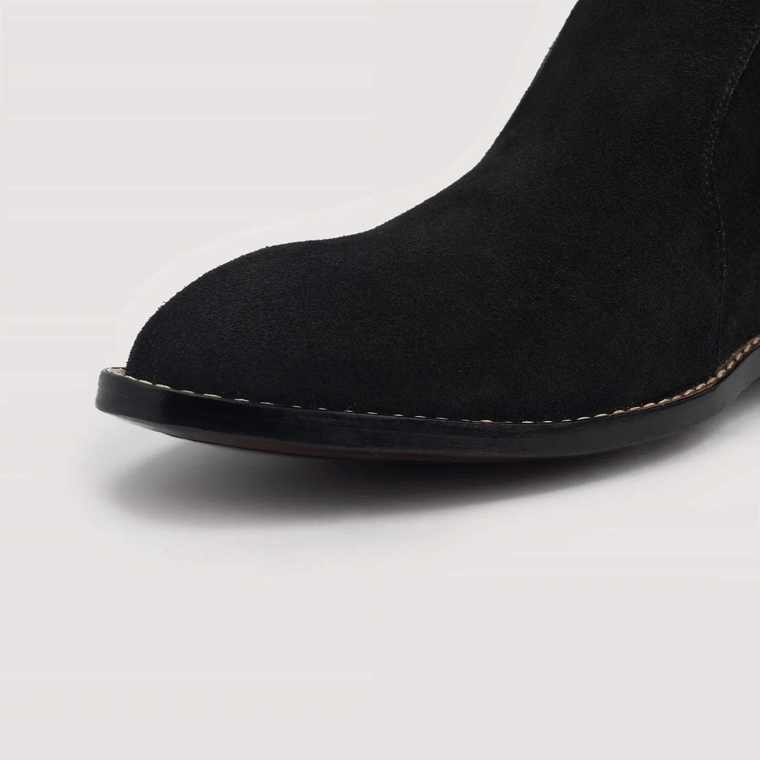 Clarkson Chelsea Black Suede Leather Boots by Dash Racegear - men Leather Shoes view 6