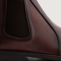 Clarkson Chelsea Brown Burnished Leather Boots - StudGuard by Dash Racegear - men Leather Shoes view 4