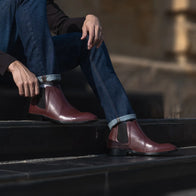 Clarkson Chelsea Brown Leather Boots by Dash Racegear - men Leather Shoes view 10