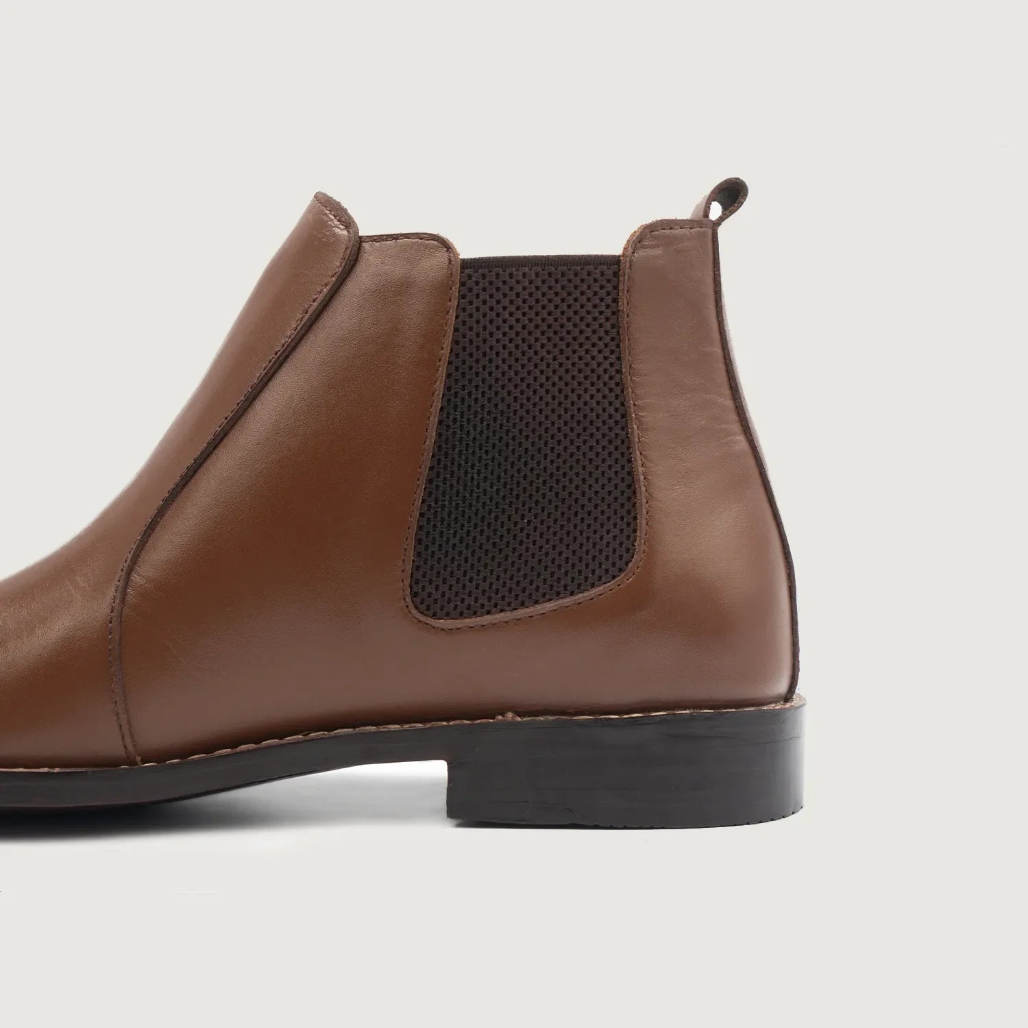 Clarkson Chelsea Brown Leather Boots by Dash Racegear - men Leather Shoes view 4