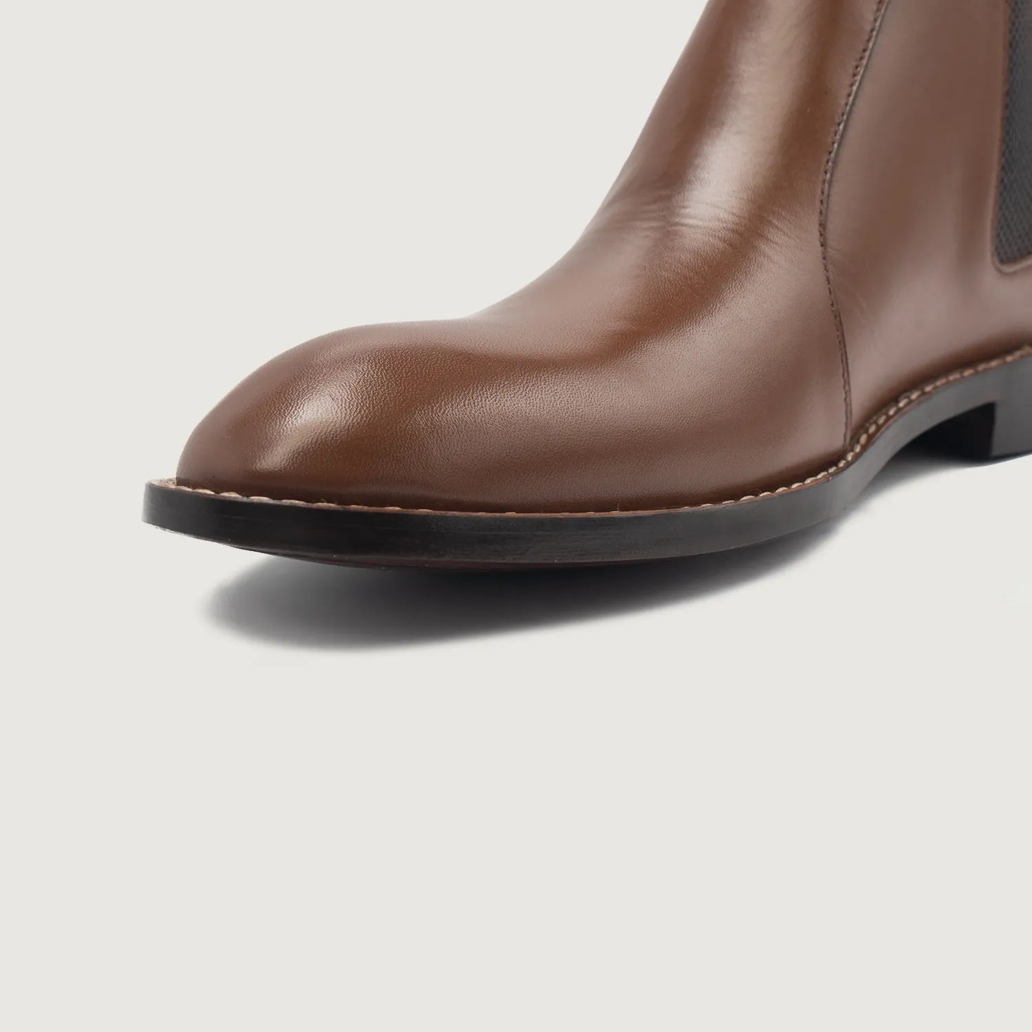 Clarkson Chelsea Brown Leather Boots by Dash Racegear - men Leather Shoes view 6