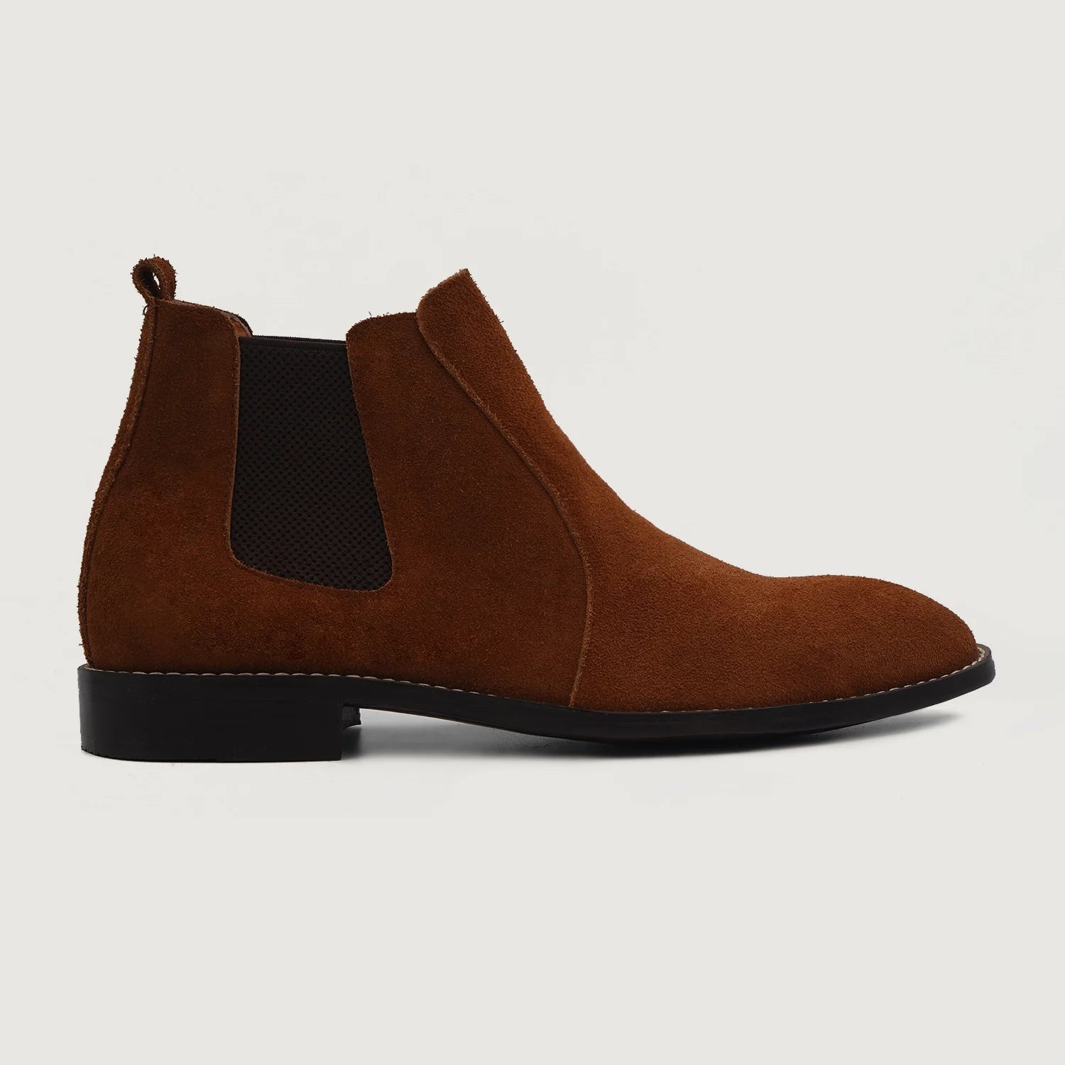 Clarkson Chelsea Brown Suede Leather Boots by Dash Racegear - men Leather Shoes view 2