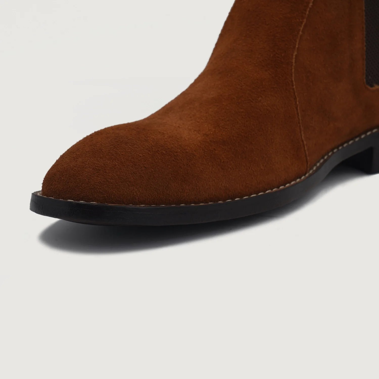 Clarkson Chelsea Brown Suede Leather Boots by Dash Racegear - men Leather Shoes view 5