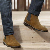 Clarkson Chelsea Brown Suede Leather Boots - StudGuard by Dash Racegear - men Leather Shoes view 9