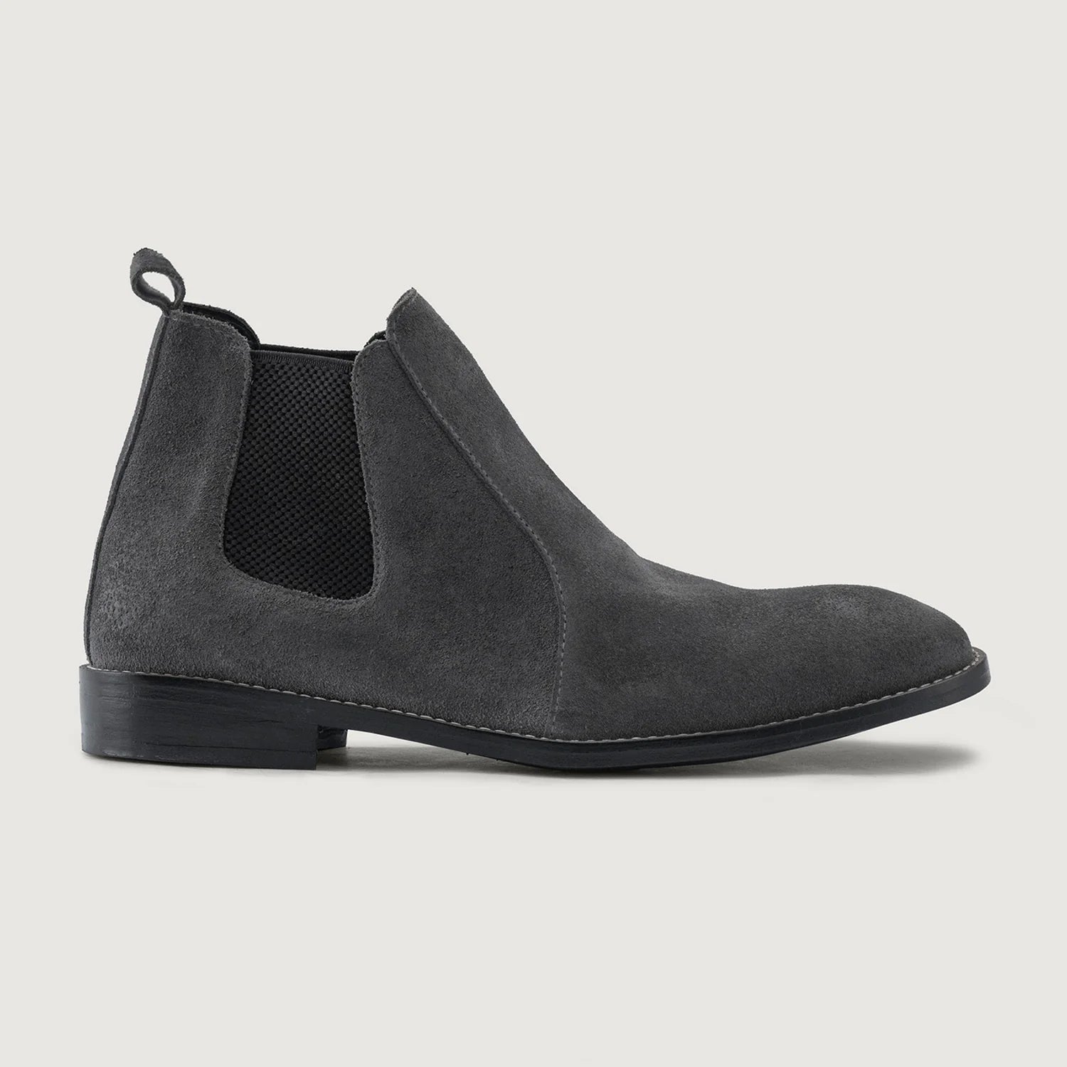 Clarkson Chelsea Grey Suede Leather Boots - StudGuard by Dash Racegear - men Leather Shoes view 2