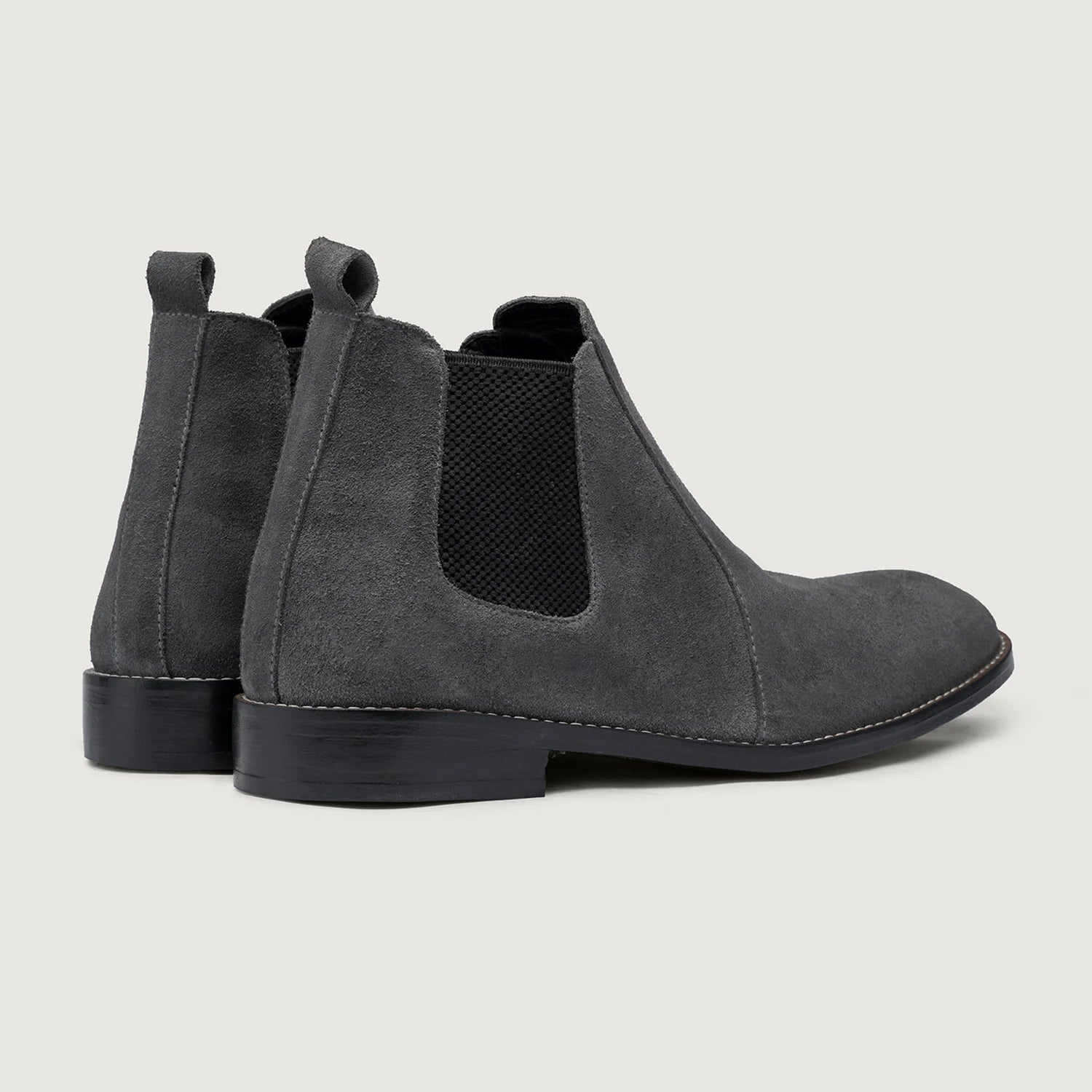 Clarkson Chelsea Grey Suede Leather Boots - StudGuard by Dash Racegear - men Leather Shoes view 4