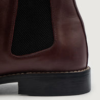 Clarkson Chelsea Maroon Leather Boots by Dash Racegear - men Leather Shoes view 6