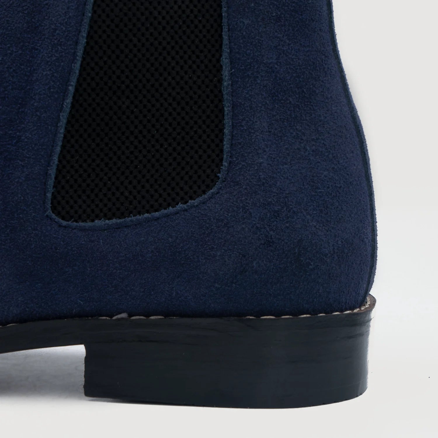 Clarkson Chelsea Midnight Blue Suede Leather Boots by Dash Racegear - men Leather Shoes view 4