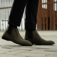 Clarkson Chelsea Olive Pullup Leather Boots - StudGuard by Dash Racegear - men Leather Shoes view 7