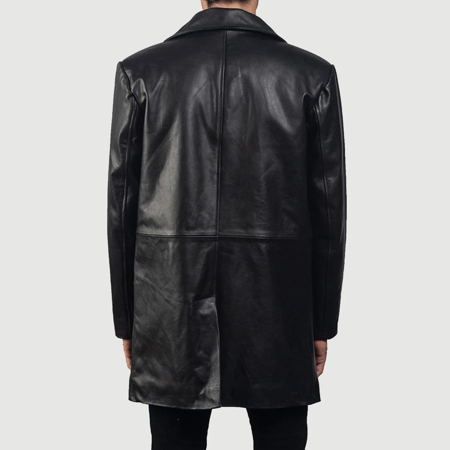 Classmith Black Leather Coat by Dash Racegear - men Jacket view 6