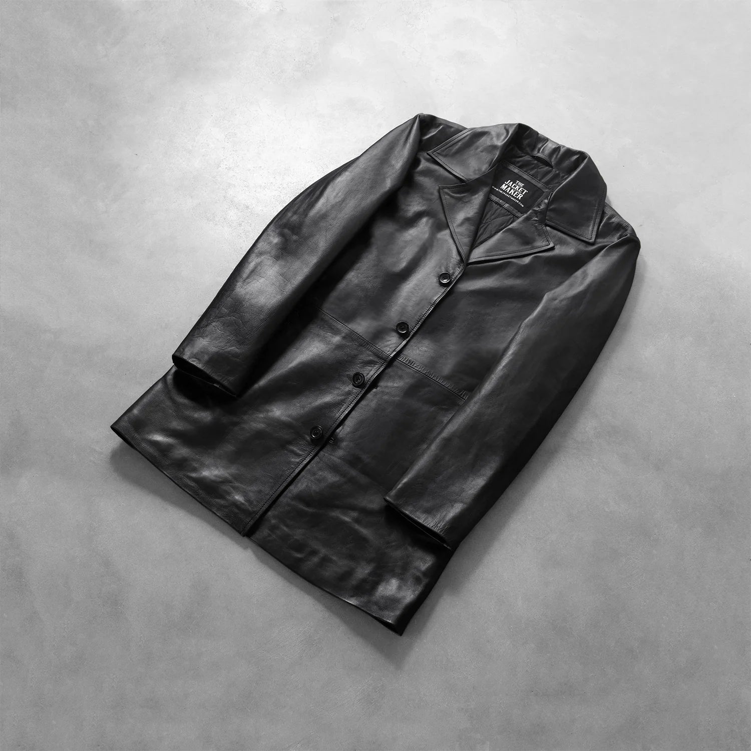 Classmith Black Leather Coat by Dash Racegear - men Jacket view 7