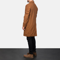Claud Khaki Wool Double Breasted Coat by Dash Racegear - men Jacket view 5