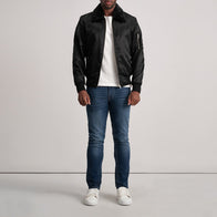 Clyde B-15 Black Bomber Jacket by Dash Racegear - men Jacket view 3