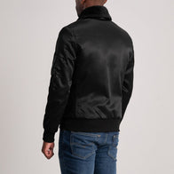 Clyde B-15 Black Bomber Jacket by Dash Racegear - men Jacket view 5