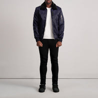 Clyde B-15 Blue Bomber Jacket by Dash Racegear - men Jacket view 4