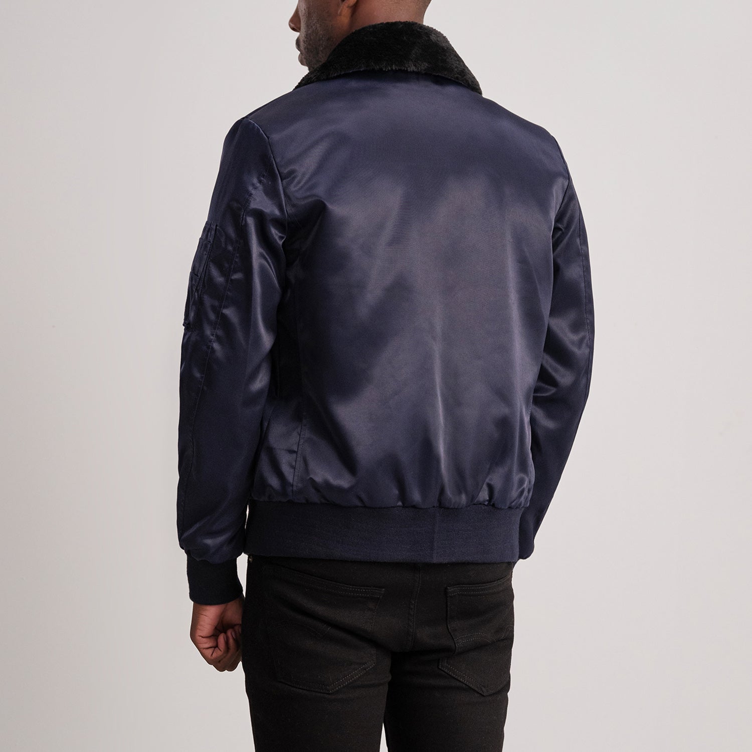 Clyde B-15 Blue Bomber Jacket by Dash Racegear - men Jacket view 5