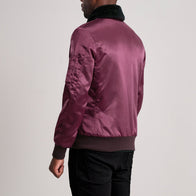 Clyde B-15 Maroon Bomber Jacket by Dash Racegear - men Jacket view 5