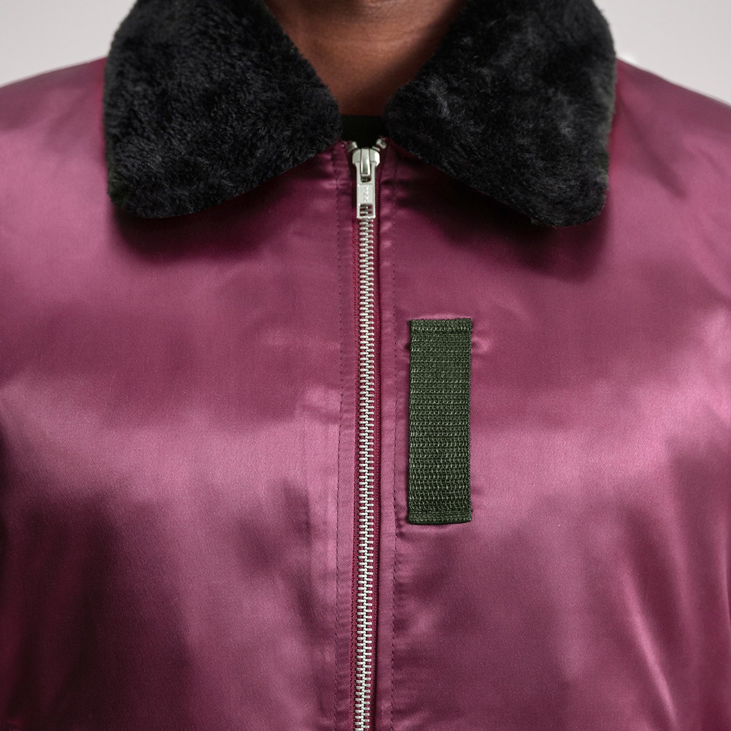 Clyde B-15 Maroon Bomber Jacket by Dash Racegear - men Jacket view 6