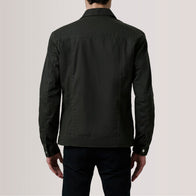Colberto Olive Waxed Canvas Trucker Jacket by Dash Racegear - men Jacket view 4