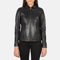 Colette Black Leather Jacket by Dash Racegear - women Jacket view 2