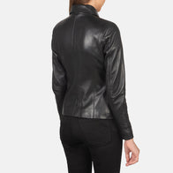 Colette Black Leather Jacket by Dash Racegear - women Jacket view 6