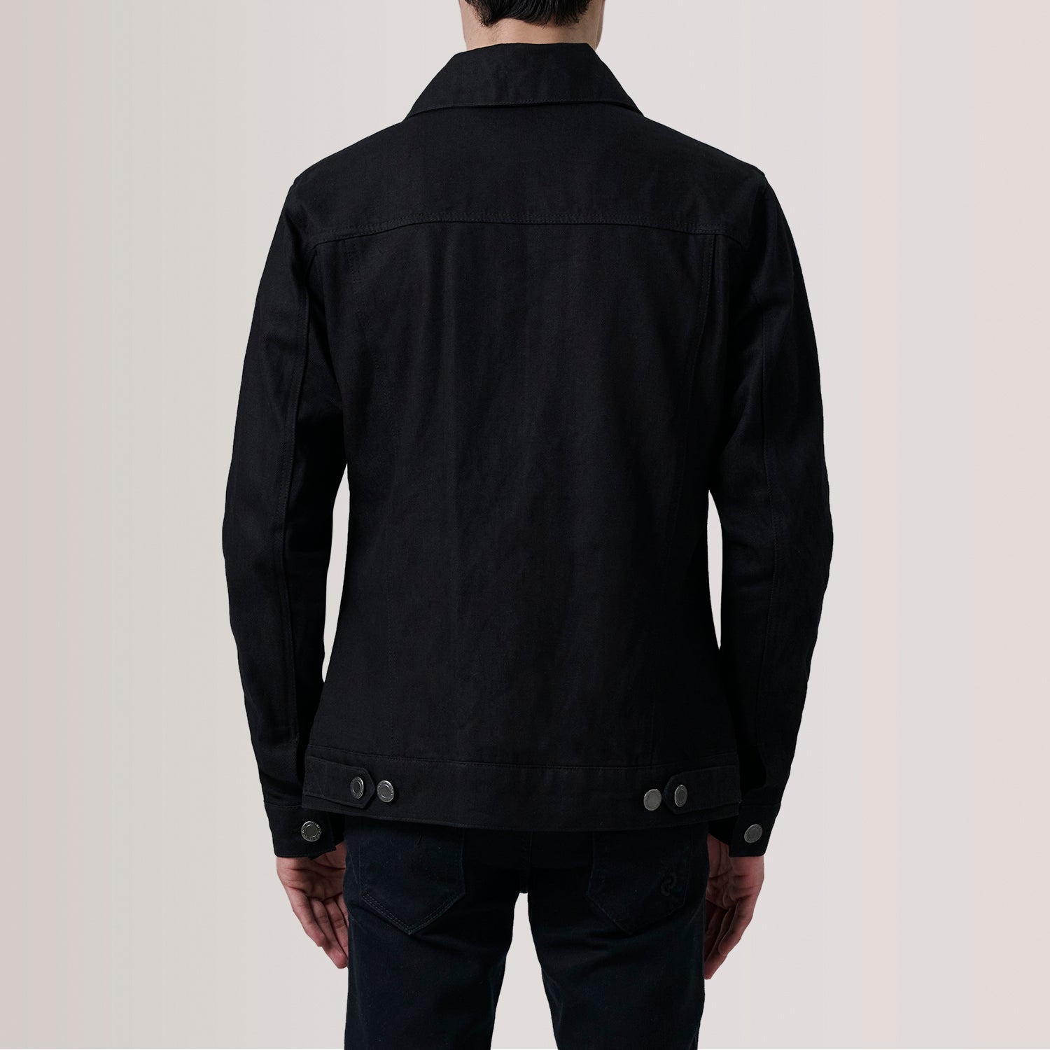 Conard Black Denim Trucker Jacket by Dash Racegear - men Jacket view 4