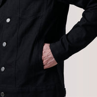 Conard Black Denim Trucker Jacket by Dash Racegear - men Jacket view 6