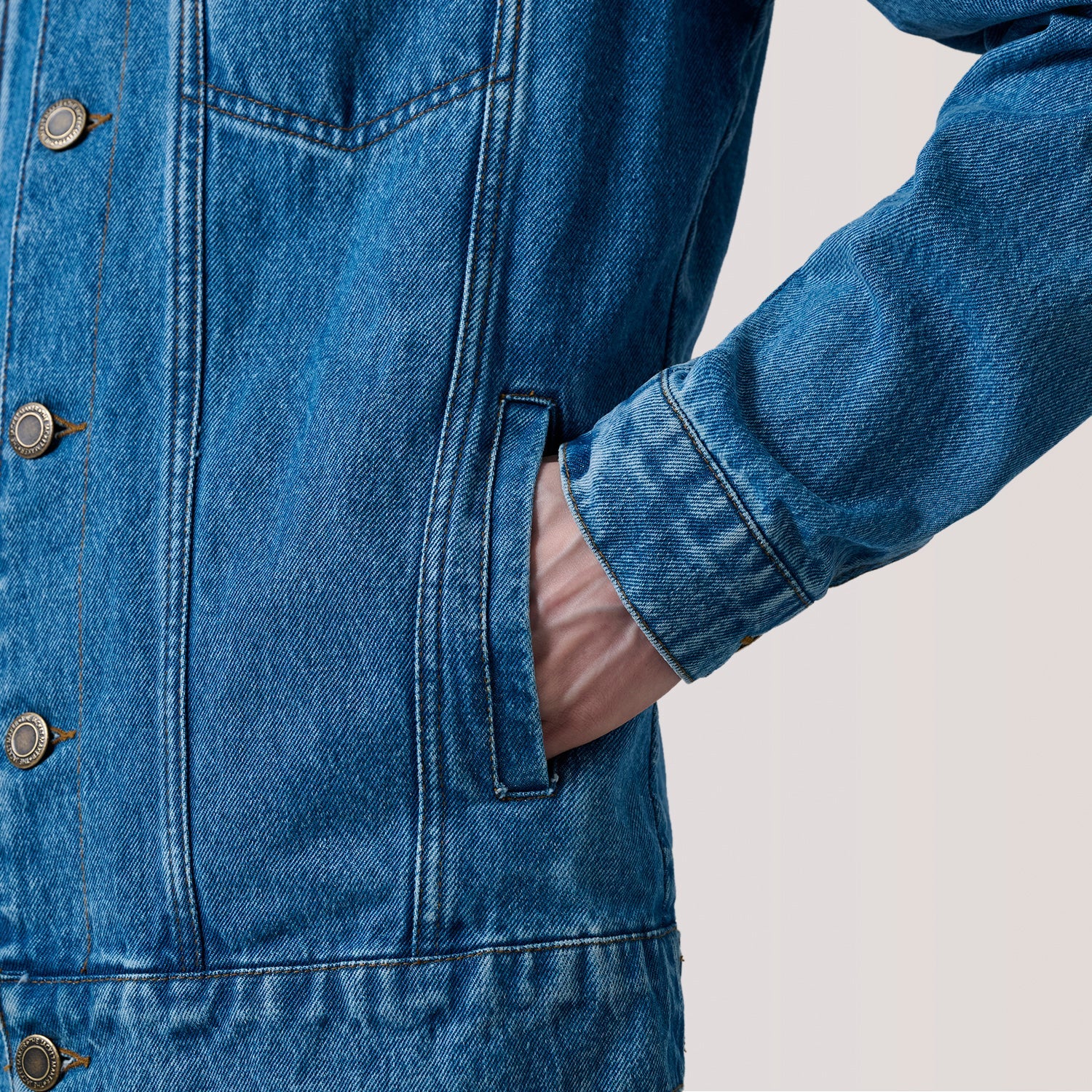 Conard Blue Denim Trucker Jacket by Dash Racegear - men Jacket view 6
