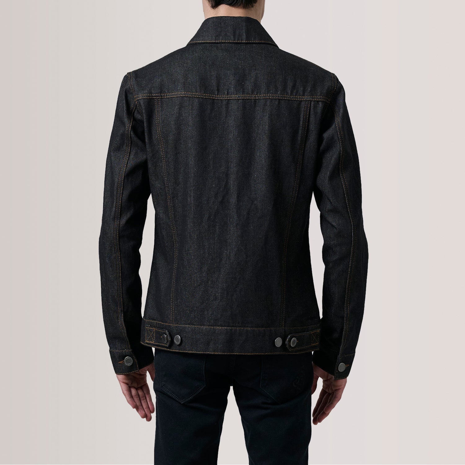 Conard Faded Black Denim Trucker Jacket by Dash Racegear - men Jacket view 4