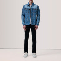 Conard Ice Blue Denim Trucker Jacket by Dash Racegear - men Jacket view 2