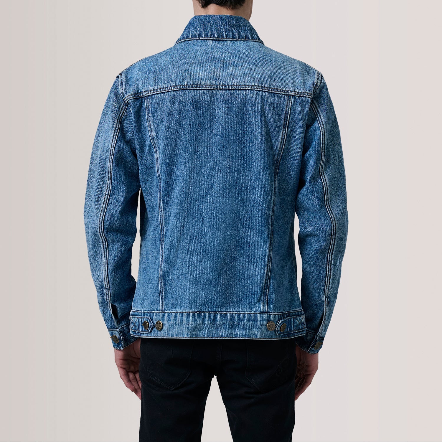 Conard Ice Blue Denim Trucker Jacket by Dash Racegear - men Jacket view 4