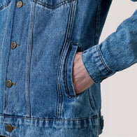 Conard Ice Blue Denim Trucker Jacket by Dash Racegear - men Jacket view 6
