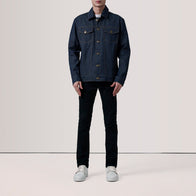 Conard Indigo Blue Denim Trucker Jacket by Dash Racegear - men Jacket view 2