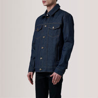 Conard Indigo Blue Denim Trucker Jacket by Dash Racegear - men Jacket view 3