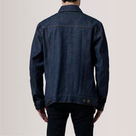 Conard Indigo Blue Denim Trucker Jacket by Dash Racegear - men Jacket view 4