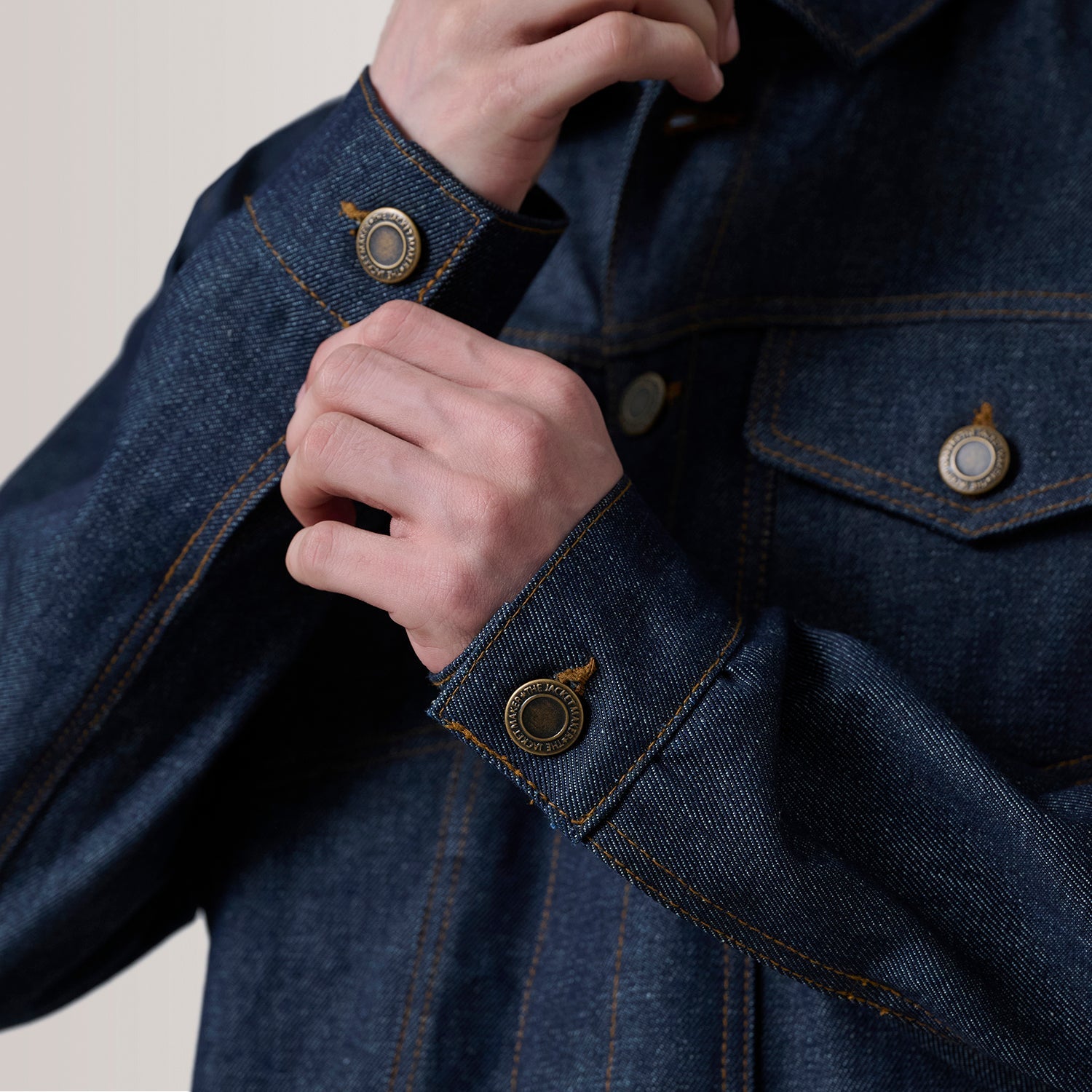 Conard Indigo Blue Denim Trucker Jacket by Dash Racegear - men Jacket view 6