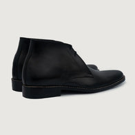 Corry Chukka Black Leather Boots by Dash Racegear - men Leather Shoes view 4