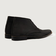 Corry Chukka Black Nubuck Leather Boots by Dash Racegear - men Leather Shoes view 3