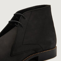 Corry Chukka Black Nubuck Leather Boots by Dash Racegear - men Leather Shoes view 4