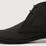 Corry Chukka Black Nubuck Leather Boots by Dash Racegear - men Leather Shoes view 5