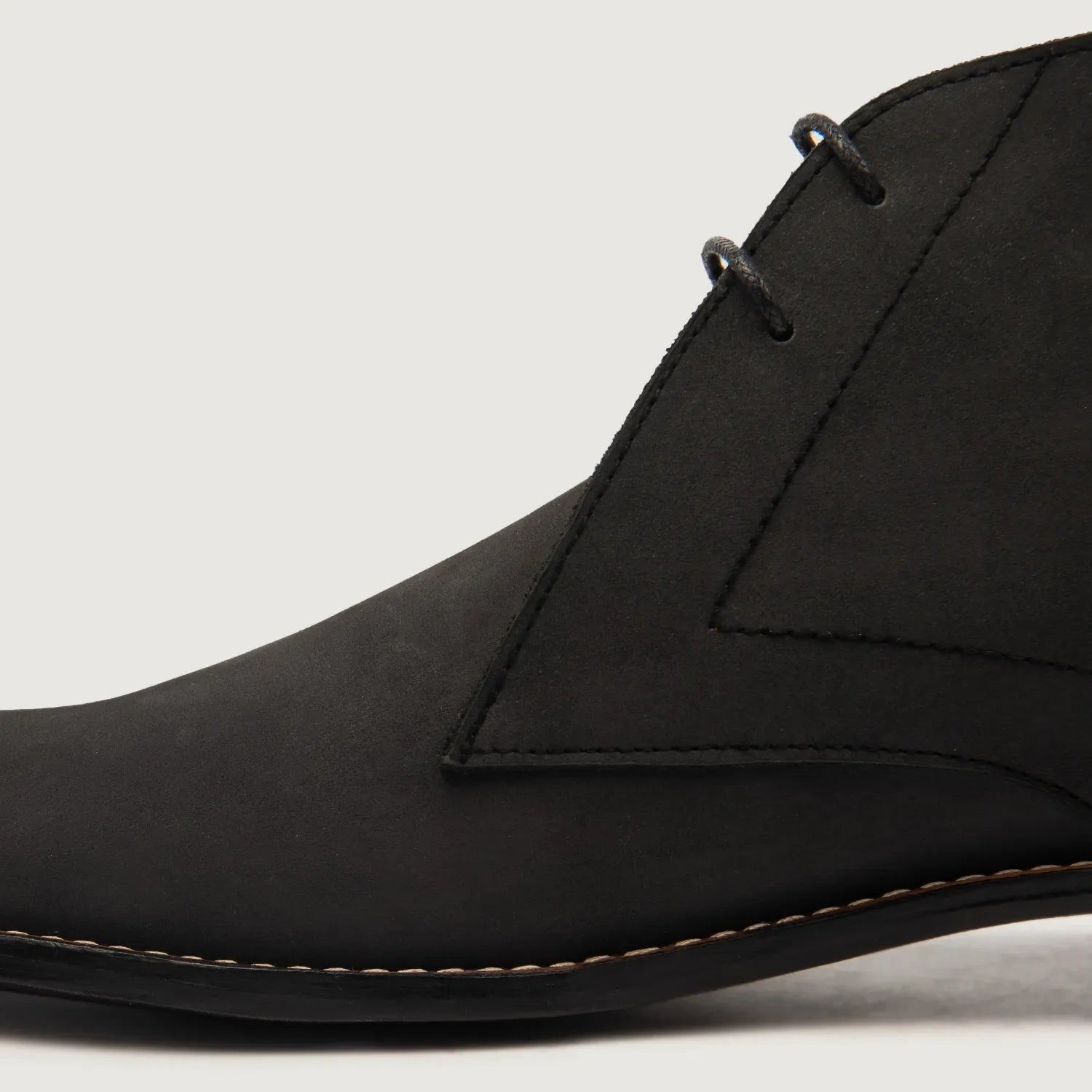 Corry Chukka Black Nubuck Leather Boots by Dash Racegear - men Leather Shoes view 5