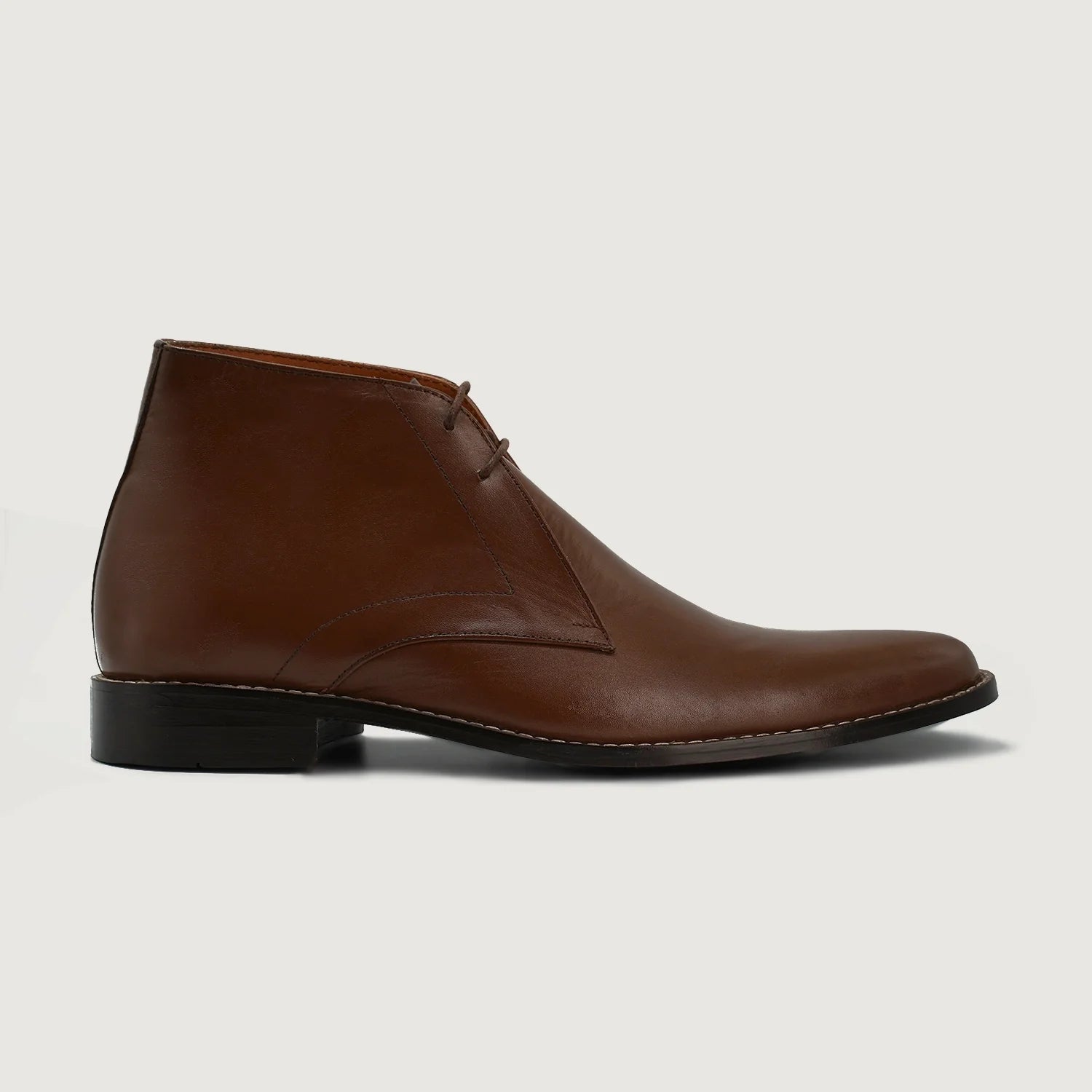 Corry Chukka Brown Leather Boots by Dash Racegear - men Leather Shoes view 2