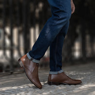 Corry Chukka Brown Leather Boots by Dash Racegear - men Leather Shoes view 8