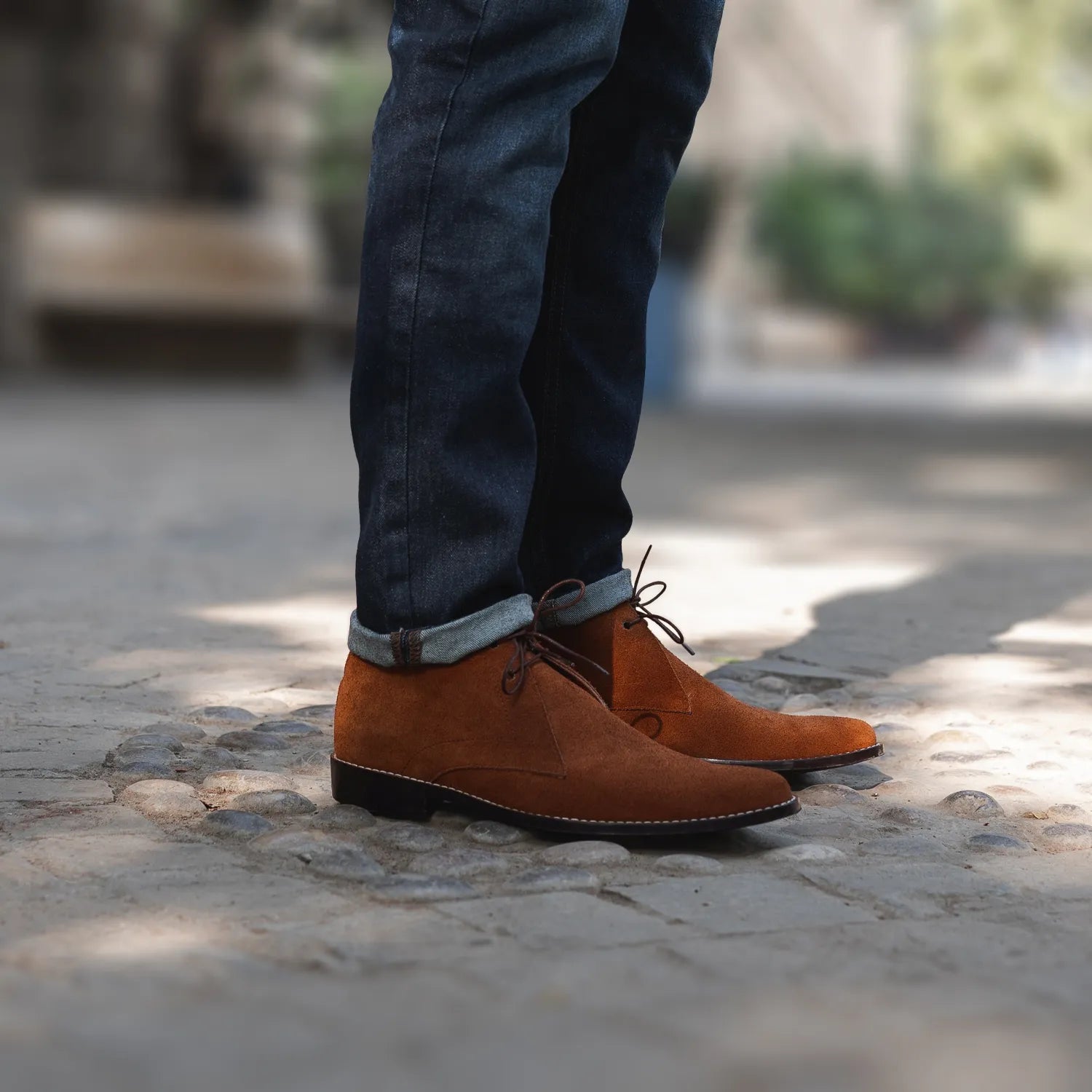 Corry Chukka Brown Suede Leather Boots by Dash Racegear - men Leather Shoes view 8