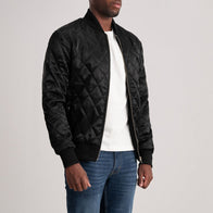Danson Quilted Black Varsity Jacket by Dash Racegear - men Jacket view 3