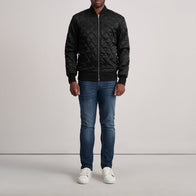 Danson Quilted Black Varsity Jacket by Dash Racegear - men Jacket view 4
