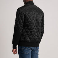 Danson Quilted Black Varsity Jacket by Dash Racegear - men Jacket view 5